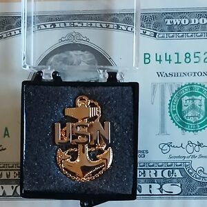 USN Chief Petty Officer Lapel Pin